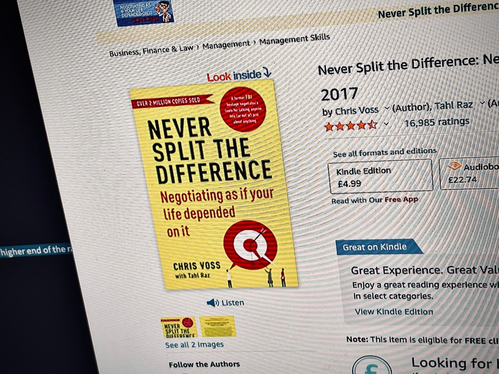 Never split the difference - Book notes