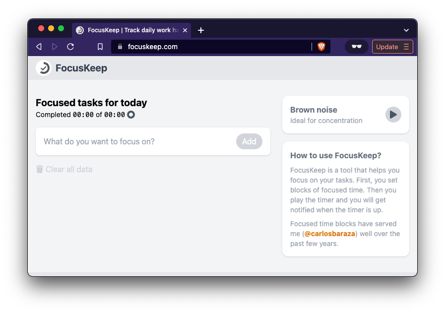 FocusKeep screenshot